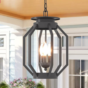English Elm 3 Light Outdoor Hanging Lantern Iron Seeded Glass Oil Rubbed Bronze Porch Pendant T6202P571828