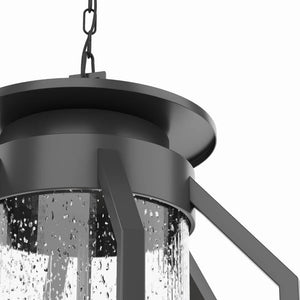 English Elm 3 Light Outdoor Hanging Lantern Iron Seeded Glass Oil Rubbed Bronze Porch Pendant T6202P571828