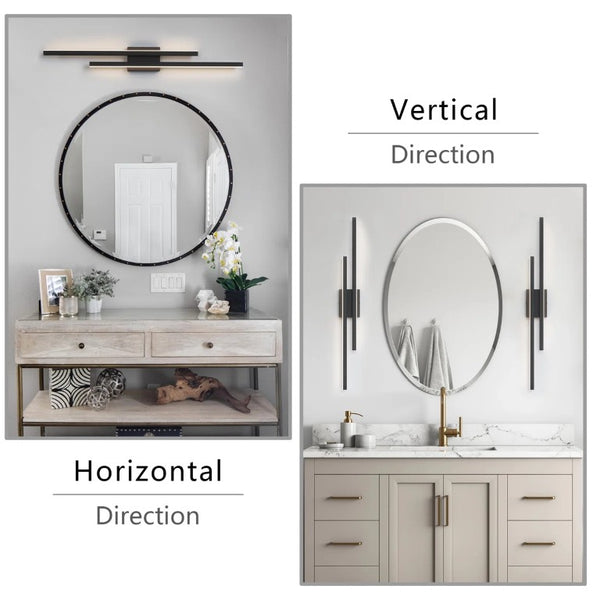 English Elm 2-Light Matte Black Wrought Iron Dimmable LED Vanity Bar for Modern Bathroom Walls T6202P571837