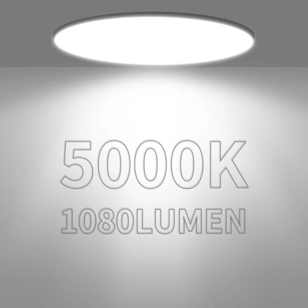 English Elm 6 Inch Dimmable LED Recessed Downlights IC Rated Airtight Set of 12 for Any Room T6202P575025