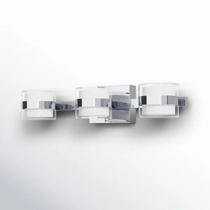 English Elm 3 Light Dimmable LED Vanity Bar Chrome Finish ETL Certified Bathroom Wall Fixture T6202P575121