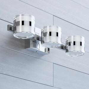 English Elm 3 Light Dimmable LED Vanity Bar Chrome Finish ETL Certified Bathroom Wall Fixture T6202P575121