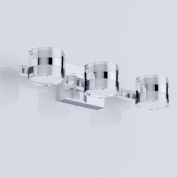 English Elm 3 Light Dimmable LED Vanity Bar Chrome Finish ETL Certified Bathroom Wall Fixture T6202P575121