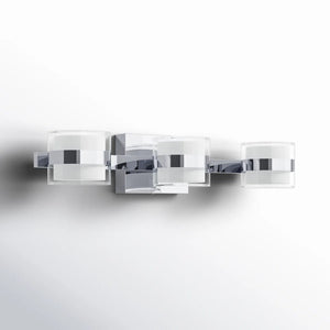 English Elm 3 Light Dimmable LED Vanity Bar Chrome Finish ETL Certified Bathroom Wall Fixture T6202P575121