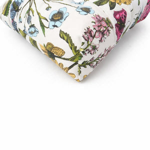 English Elm Outdoor Tufted Seat Cushions Botanical Floral Polyester Patio Dining Chair Pads with Ties Blue+Red (Botanical Floral) Set of 8 T6231P529744