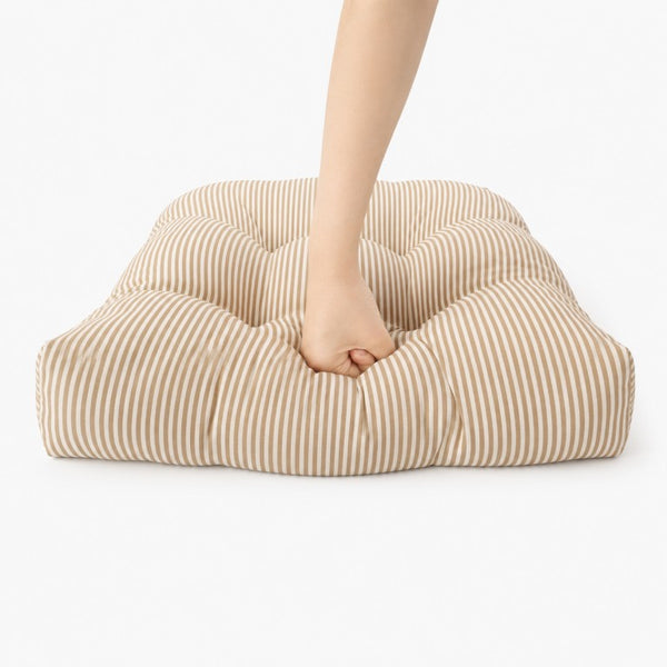 English Elm Outdoor Tufted Dining Seat Cushion Set UV Resistant Waterproof Patio Pad with Ties T6231P587908