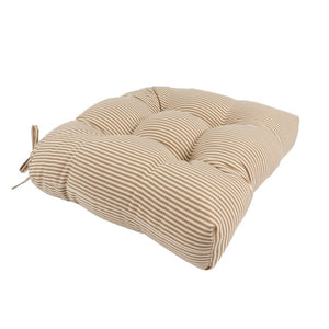 English Elm Outdoor Tufted Dining Seat Cushion Set UV Resistant Waterproof Patio Pad with Ties T6231P587908