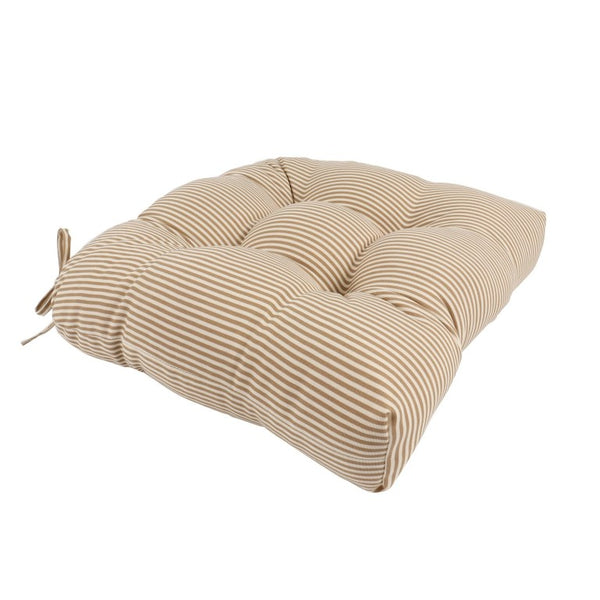 English Elm Outdoor Tufted Dining Seat Cushion Set UV Resistant Waterproof Patio Pad with Ties T6231P587908
