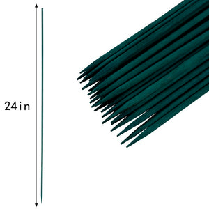 English Elm Green Dyed Bamboo Garden Stakes 2500 Pack Natural Floral Support for Tomato and Orchid T6325P563276