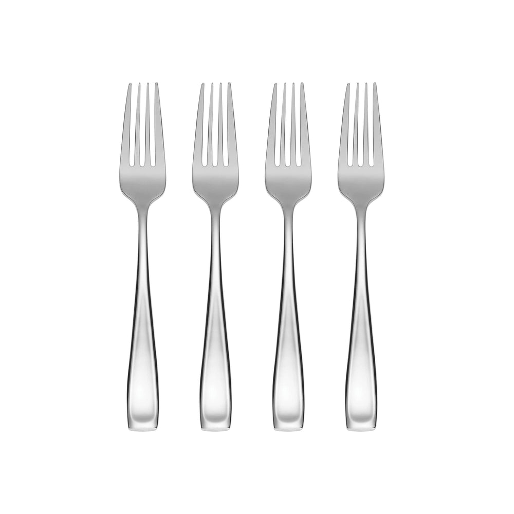 Lenox Moda Mirror Polished 18/10 Stainless Steel Heavyweight Forks Set of 4 Elegant Flatware Salad Fork T711004G