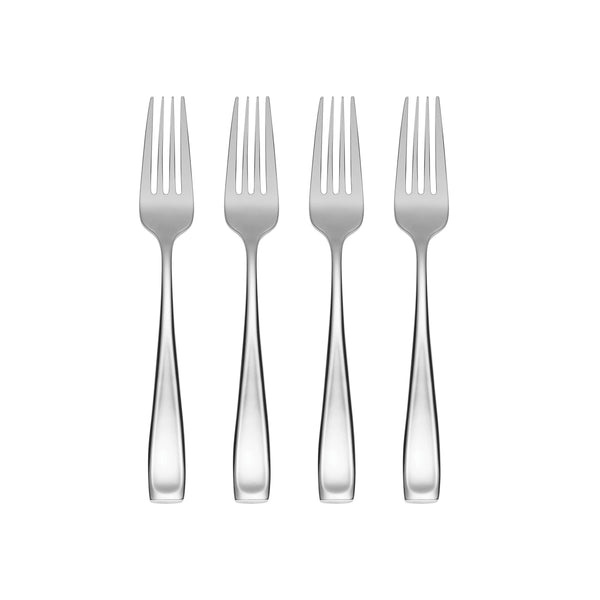 Lenox Moda Mirror Polished 18/10 Stainless Steel Heavyweight Forks Set of 4 Elegant Flatware Salad Fork T711004G