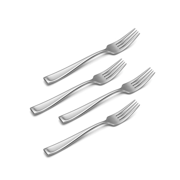 Lenox Moda Mirror Polished 18/10 Stainless Steel Heavyweight Forks Set of 4 Elegant Flatware Salad Fork T711004G