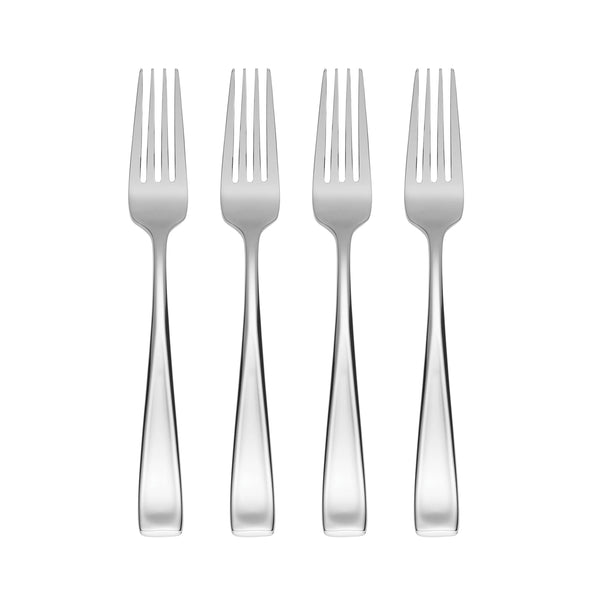 Lenox Moda Mirror Polished 18/10 Stainless Steel Heavyweight Forks Set of 4 Elegant Flatware Dinner Fork T711004H