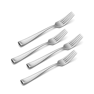 Lenox Moda Mirror Polished 18/10 Stainless Steel Heavyweight Forks Set of 4 Elegant Flatware Dinner Fork T711004H
