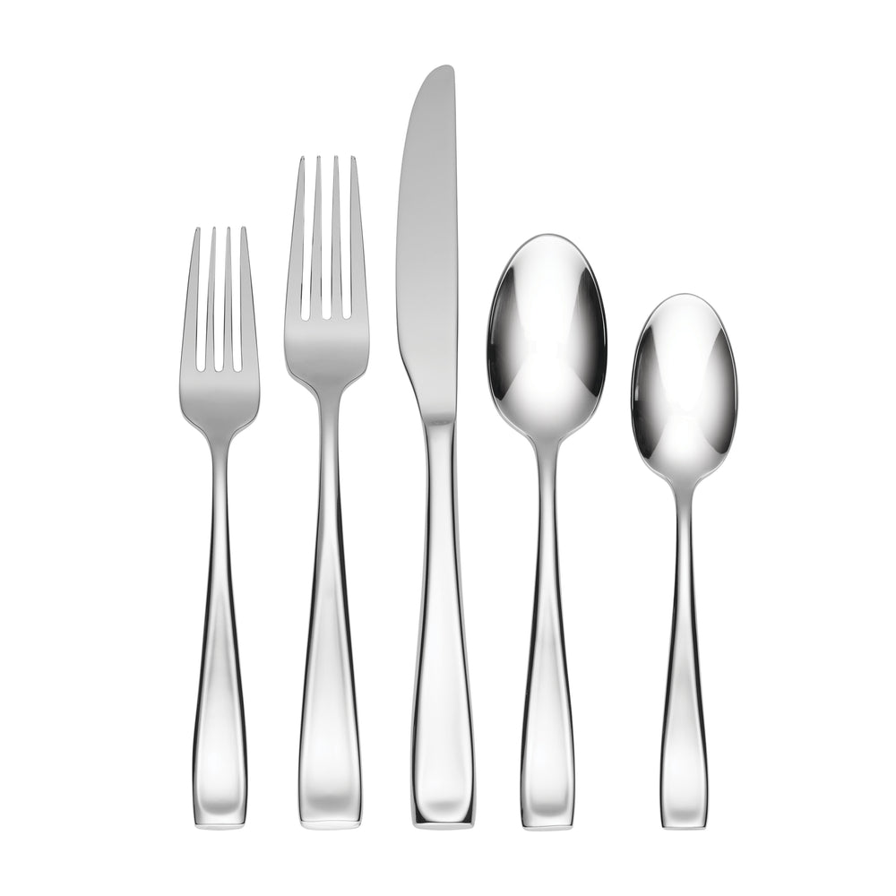 Lenox Moda 65 Piece 18/10 Stainless Steel Flatware Set Mirror Polish Serves 12 T711065DL20