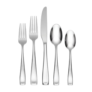 Lenox Moda 65 Piece 18/10 Stainless Steel Flatware Set Mirror Polish Serves 12 T711065DL20