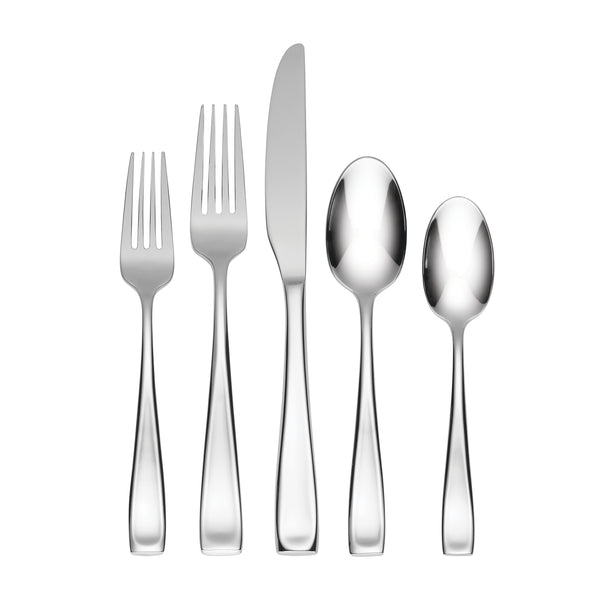 Lenox Moda 65 Piece 18/10 Stainless Steel Flatware Set Mirror Polish Serves 12 T711065DL20