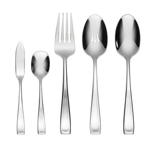 Lenox Moda 65 Piece 18/10 Stainless Steel Flatware Set Mirror Polish Serves 12 T711065DL20
