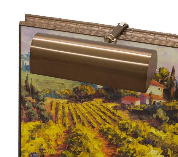 House Of Troy Traditional 8" Gold Plug-in Picture Lights - Elegant Classic Design With Extendable Arm For Art Display Statuary Bronze Metal T8-56