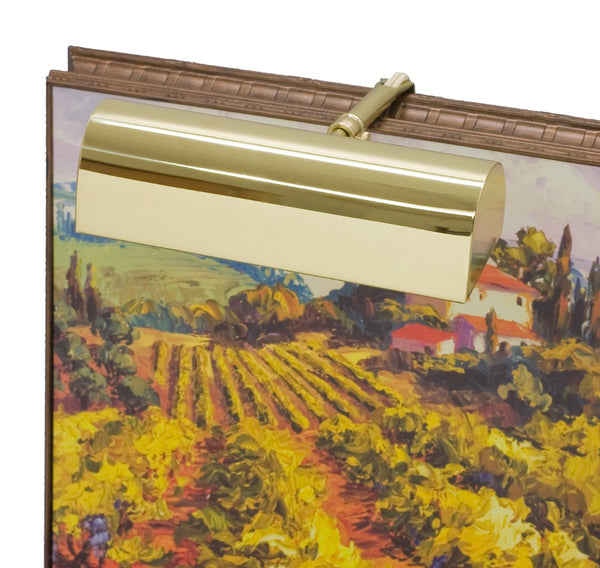 House Of Troy Traditional 8" Gold Plug-in Picture Lights - Elegant Classic Design With Extendable Arm For Art Display Polished Brass Metal T8-61