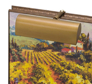 House Of Troy Traditional 8" Gold Plug-in Picture Lights - Elegant Classic Design With Extendable Arm For Art Display Weathered Brass Metal T8-76