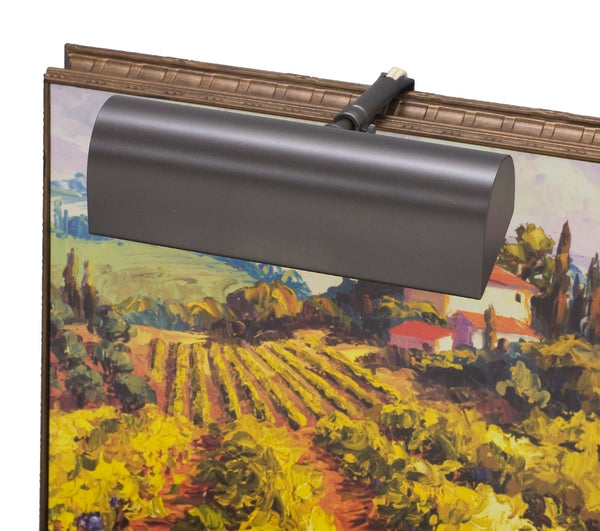 House Of Troy Traditional 8" Gold Plug-in Picture Lights - Elegant Classic Design With Extendable Arm For Art Display Mahogany Bronze Metal T8-81