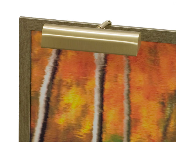 House Of Troy Traditional 8" Gold Plug-in Picture Lights - Elegant Classic Design With Extendable Arm For Art Display Satin Brass Metal T9-51