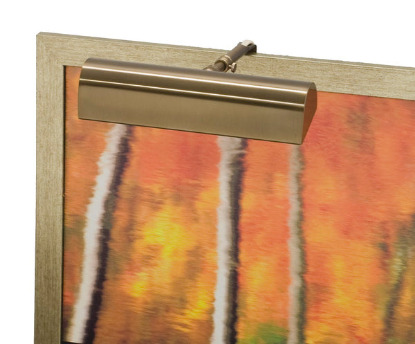 House Of Troy Traditional 8" Gold Plug-in Picture Lights - Elegant Classic Design With Extendable Arm For Art Display Statuary Bronze Metal T9-56