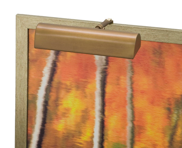 House Of Troy Traditional 8" Gold Plug-in Picture Lights - Elegant Classic Design With Extendable Arm For Art Display Weathered Brass Metal T9-76