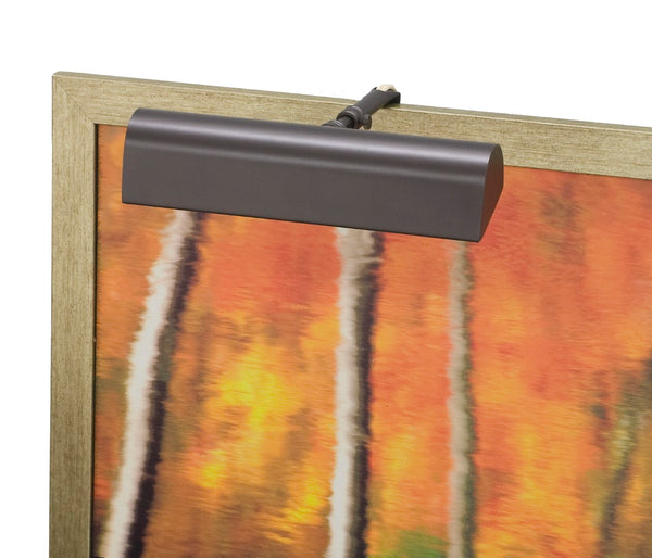 House Of Troy Traditional 8" Gold Plug-in Picture Lights - Elegant Classic Design With Extendable Arm For Art Display Mahogany Bronze Metal T9-81