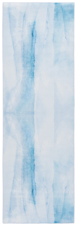 Safavieh Tacoma Stylish Ivory And Blue Area Rug – Machine Washable, Slip Resistant, And Soft Comfort For Any Room Ivory ,Blue Polyester Pile Tac807a-4