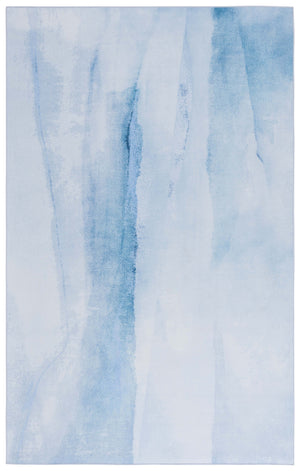 Safavieh Tacoma Stylish Ivory And Blue Area Rug – Machine Washable, Slip Resistant, And Soft Comfort For Any Room Ivory ,Blue Polyester Pile Tac807a-4