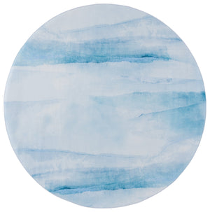 Safavieh Tacoma Stylish Ivory And Blue Area Rug – Machine Washable, Slip Resistant, And Soft Comfort For Any Room Ivory ,Blue Polyester Pile Tac807a-4