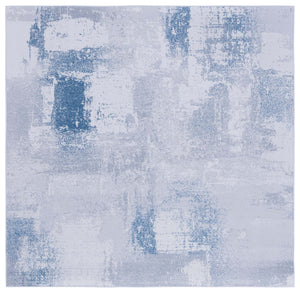 Safavieh Tacoma Contemporary Area Rug - Stylish, Durable, Machine Washable & Slip-resistant For Any Space Grey ,Blue Polyester Pile Tac814f-4sq