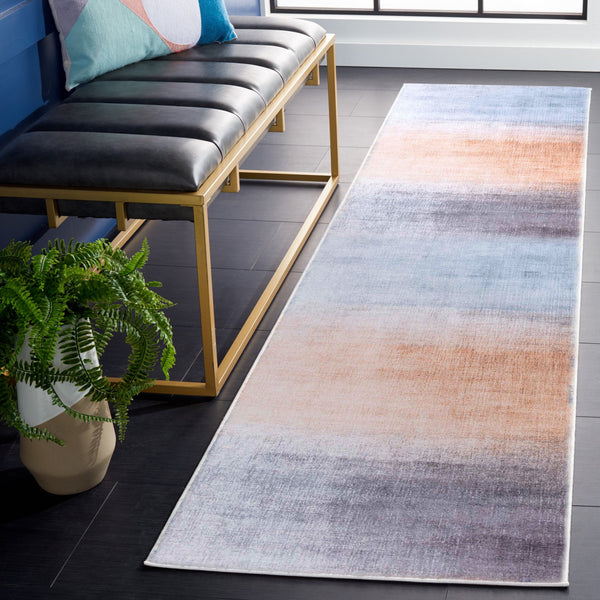 Safavieh Tacoma 816f Stylish Grey Rust Rug - Slip Resistant, Machine Washable, Perfect For Any Room Decor Grey ,Rust Polyester Pile Tac816f-5ov