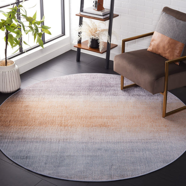 Safavieh Tacoma 816f Stylish Grey Rust Rug - Slip Resistant, Machine Washable, Perfect For Any Room Decor Grey ,Rust Polyester Pile Tac816f-5ov