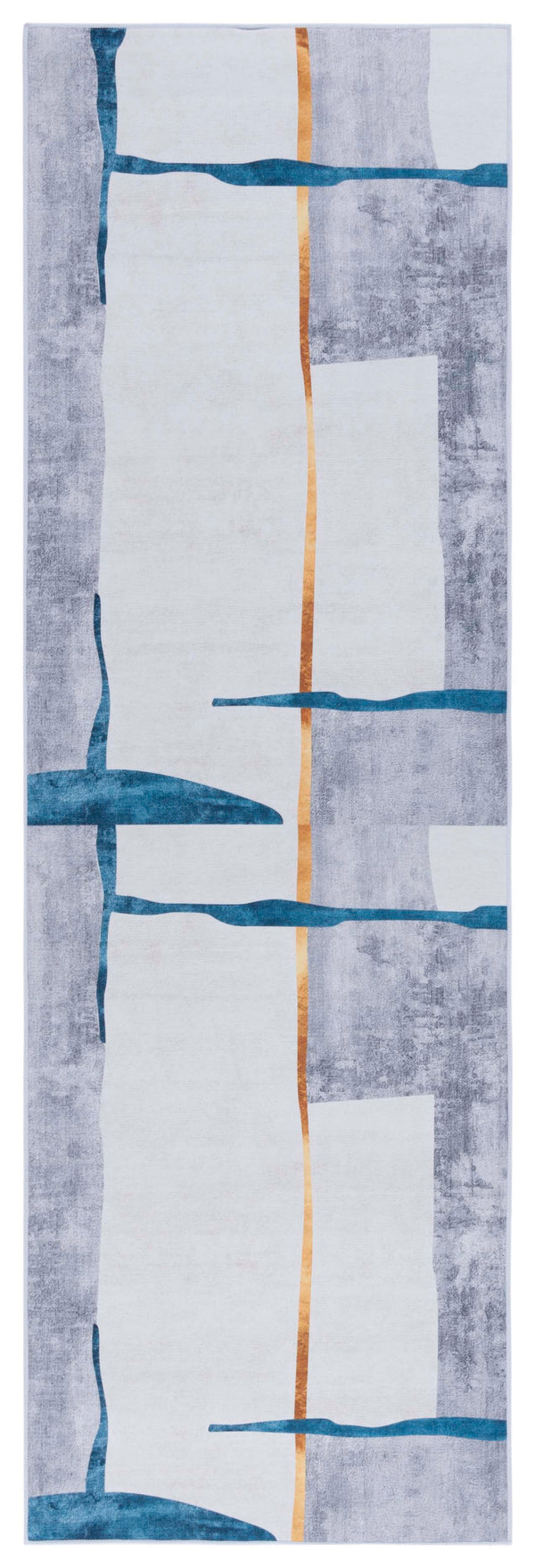 Safavieh Tacoma Contemporary Power Loomed Area Rug - Elegant Abstract Design, Machine Washable & Slip Resistant Grey ,Light Grey Polyester Pile Tac820f-4r