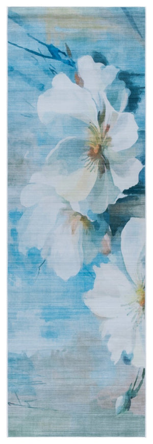Safavieh Tacoma Floral Runner Rug Power Loomed Polyester for Hallway Entryway or Bedroom 2'-6" x 8'-0" TAC851L-28