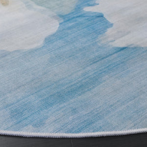 Safavieh Tacoma Floral Runner Rug Power Loomed Polyester for Hallway Entryway or Bedroom 6'-0" x 6'-0" - Round TAC851L-6R