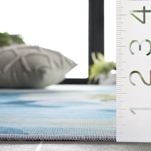 Safavieh Tacoma Floral Runner Rug Power Loomed Polyester for Hallway Entryway or Bedroom 6'-0" x 6'-0" - Square TAC851L-6SQ