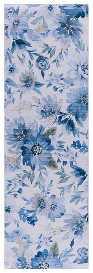 Safavieh Tacoma Soft Floral Polyester Runner Rug Low Pile Machine Washable Entryway Accent 2'-6" x 8'-0" TAC852L-28