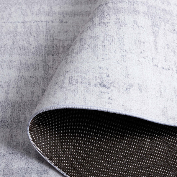 Safavieh Tacoma Contemporary Power-loomed Rug – Machine Washable, Slip-resistant, Stylish & Durable Design Light Grey ,Grey Polyester Pile Tac857f-26