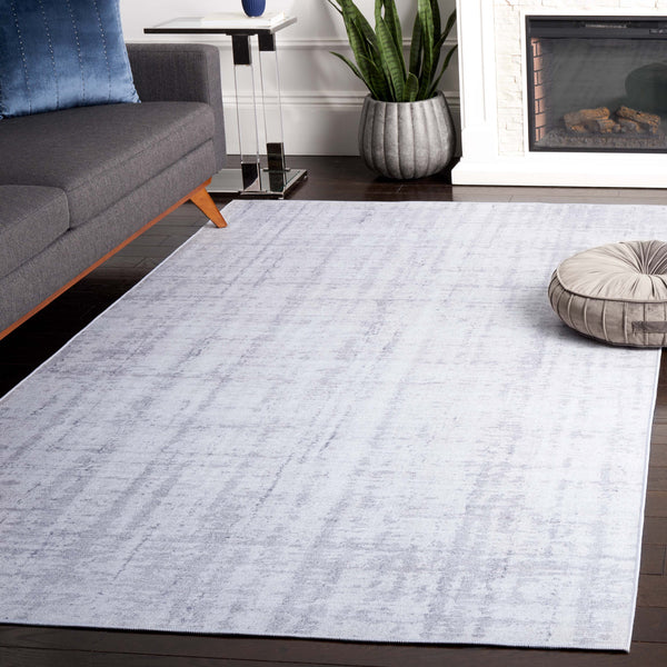 Safavieh Tacoma Contemporary Power-loomed Rug – Machine Washable, Slip-resistant, Stylish & Durable Design Light Grey ,Grey Polyester Pile Tac857f-26