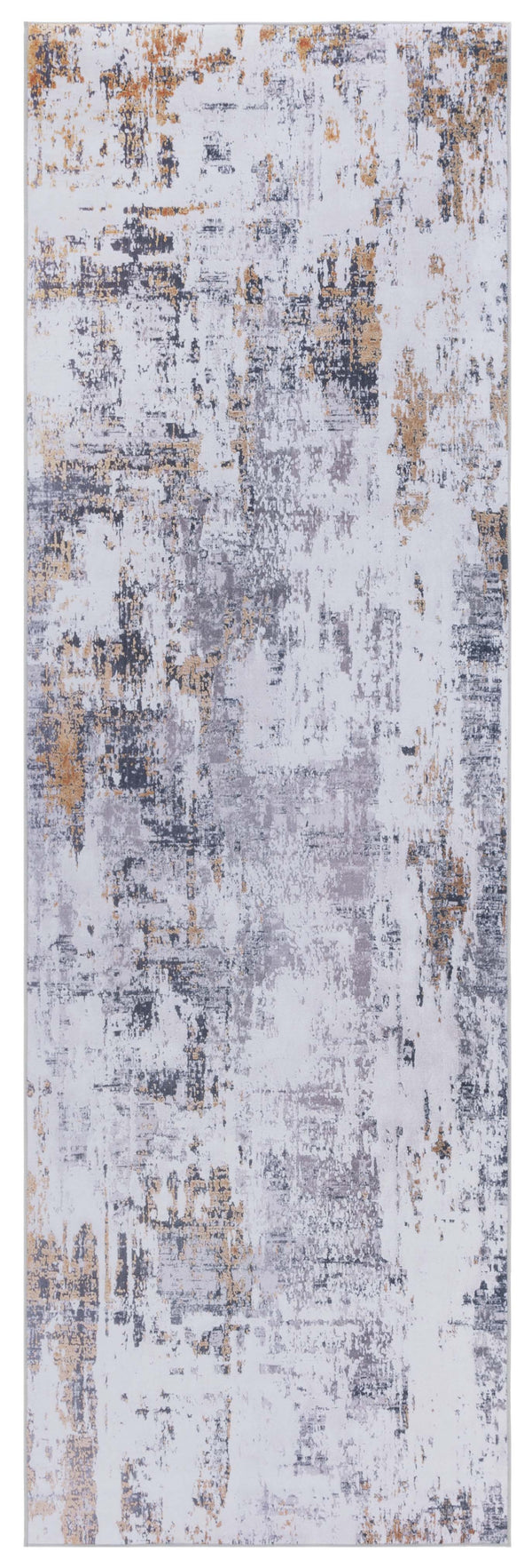 Safavieh Tacoma Contemporary Power-loomed Rug - Elegant Abstract Design, Slip-resistant & Machine Washable Grey ,Gold Polyester Pile Tac863f-4sq