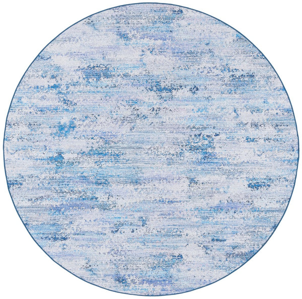 Safavieh Tacoma 904 Power Loomed Transitional Rug Grey / Blue 6' x 6' Round