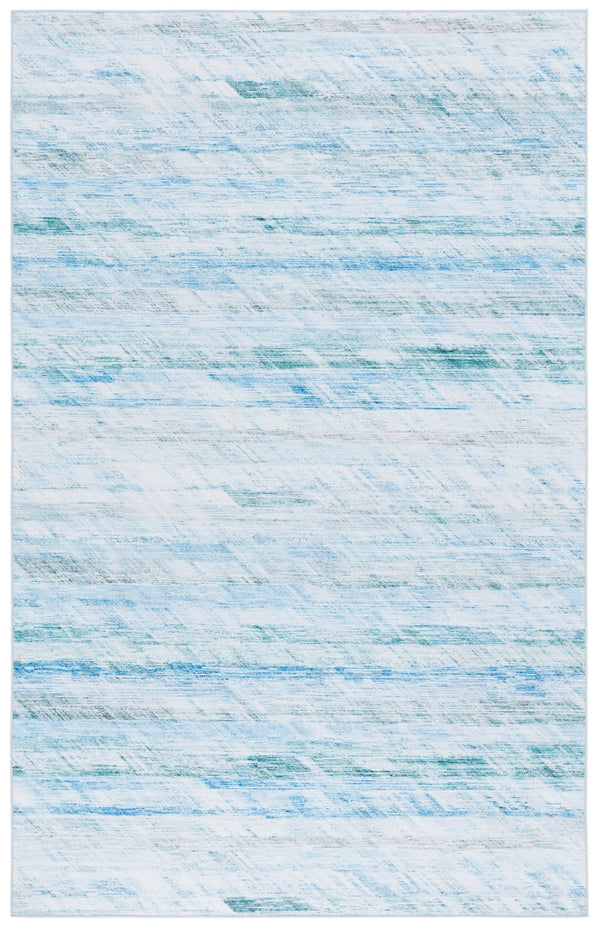Safavieh Tacoma Power-Loomed 2'6"X4' Grey Aqua Rug — Low-Profile, Washable Polyester, Slip-Resistant Coastal Elegance TAC919B-24