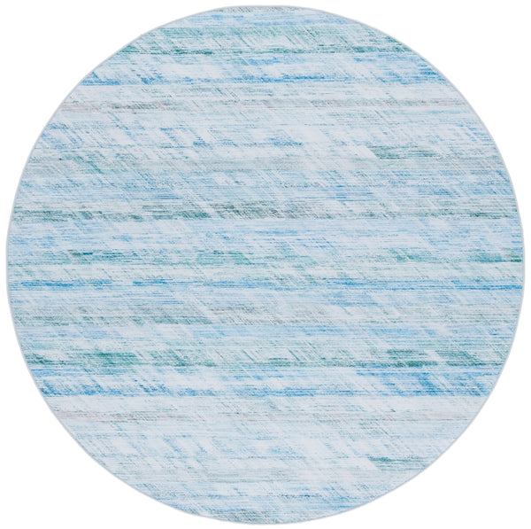 Safavieh Tacoma Power-Loomed 2'6"X4' Grey Aqua Rug — Low-Profile, Washable Polyester, Slip-Resistant Coastal Elegance TAC919B-24