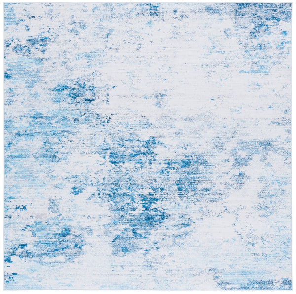 Safavieh Tacoma 943 Power Loomed Transitional Rug Beige / Turquoise 6' x 6' Square