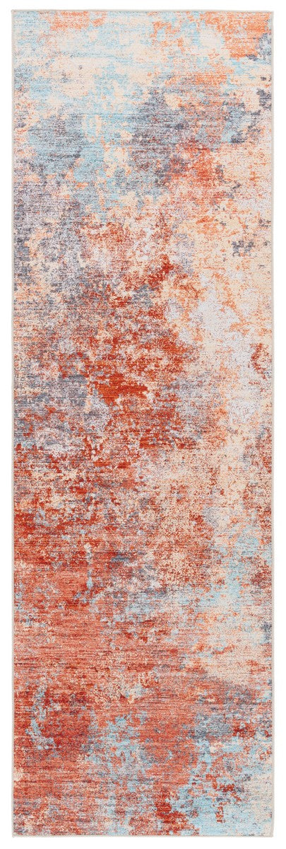 Safavieh Tacoma 943 TAC943 Power Loomed Transitional Rug Rust / Aqua TAC943P-9