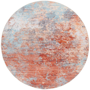 Safavieh Tacoma 943 TAC943 Power Loomed Transitional Rug Rust / Aqua TAC943P-9
